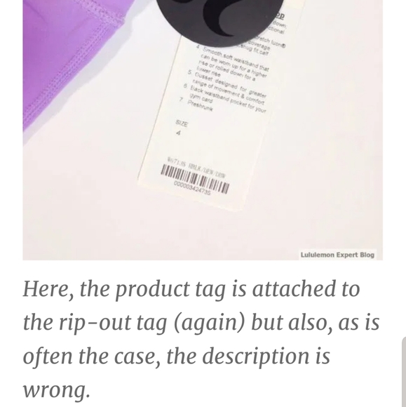 How to spot a fake Lululemon - Picture 3 of 8